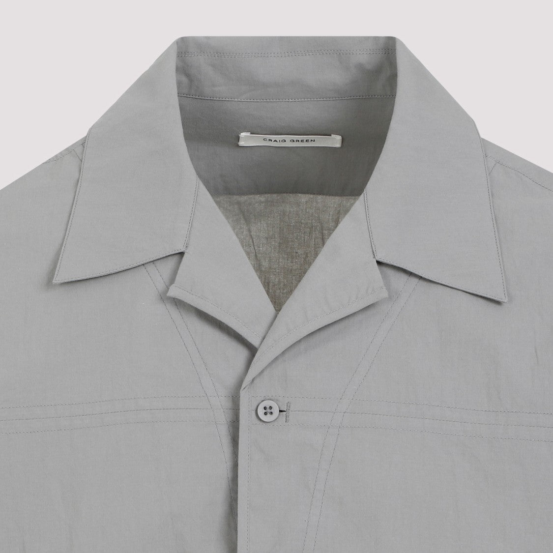 Craig Green Grey Cotton Barrel Shirt