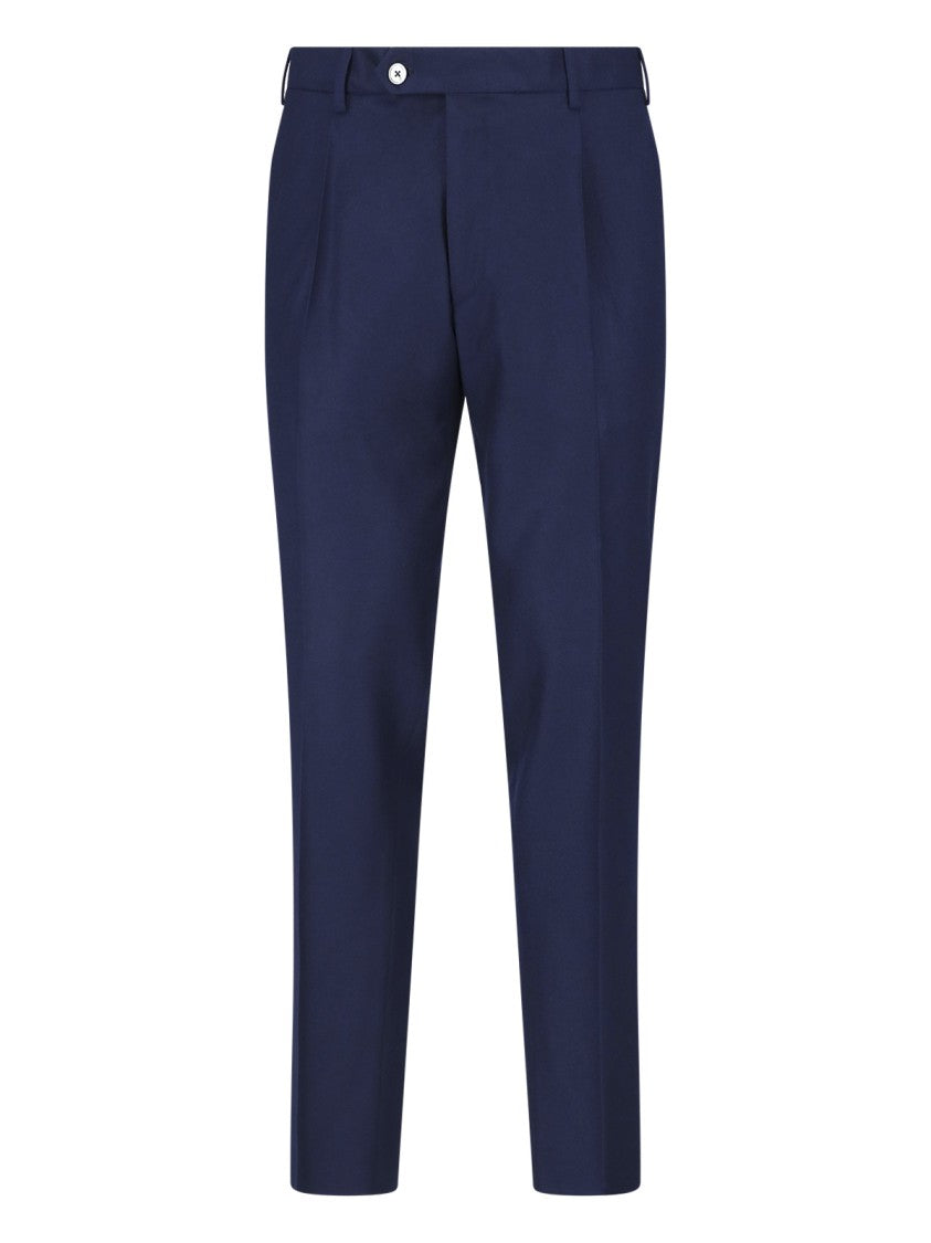 Tombolini Deep Blue Virgin Wool Double-Breasted Suit