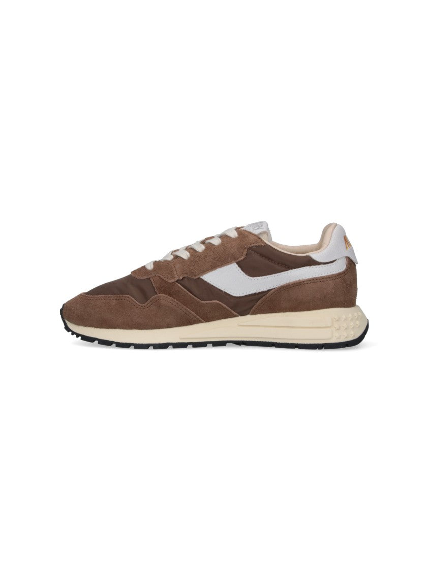 Autry Brown Leather Sneakers With Timeless Design