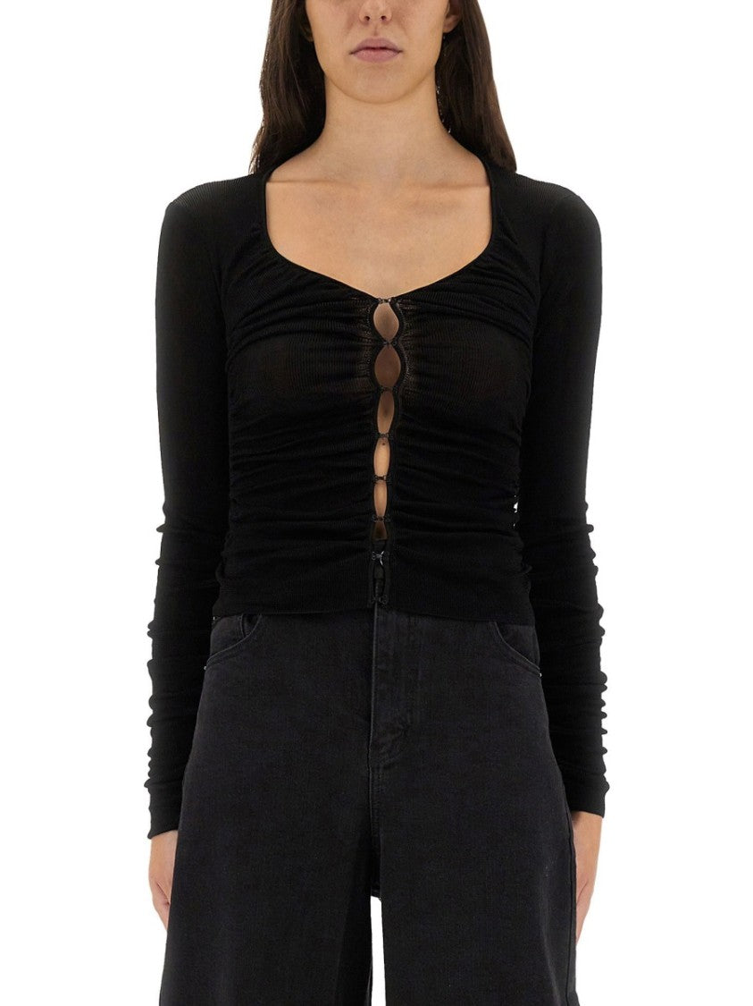Self-Portrait Viscose Knit Top