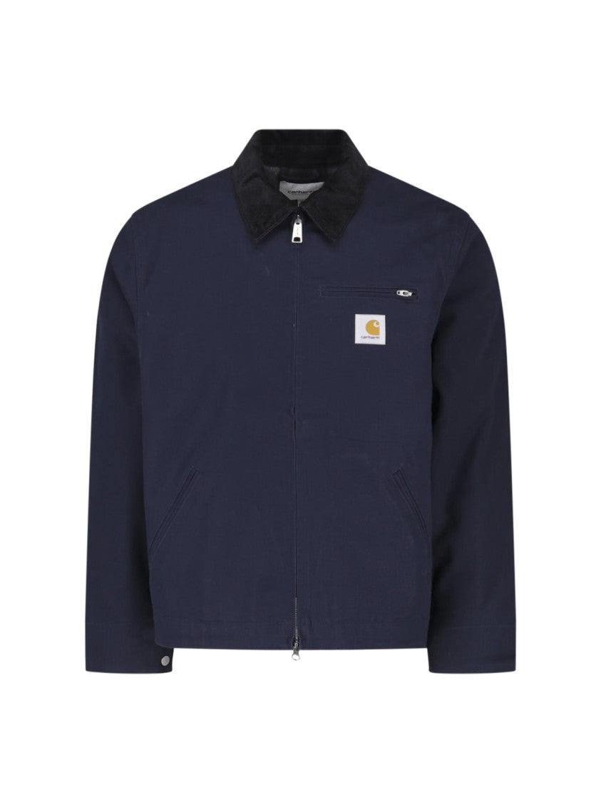 Carhartt Wip Blue Og Detroit Cotton Zip-Up Jacket