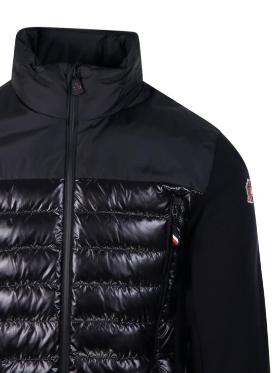 Moncler Quilted Jacket With Logo Patch