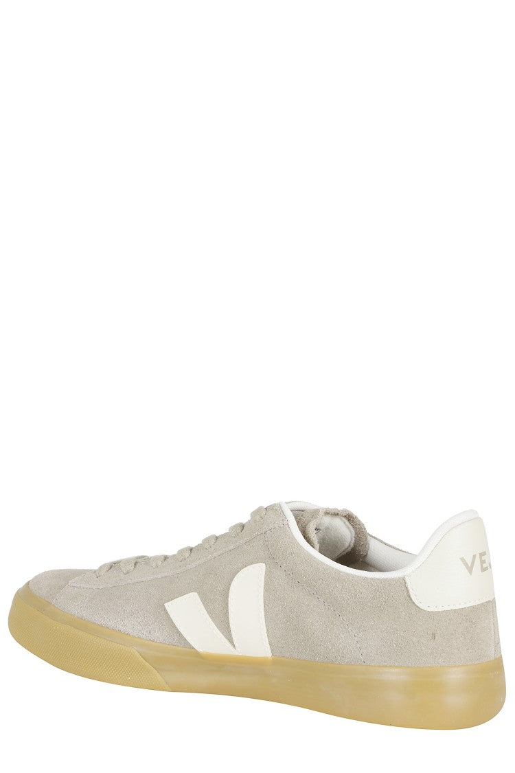 Veja Beige Campo Suede Side-Logo Suede Sneakers