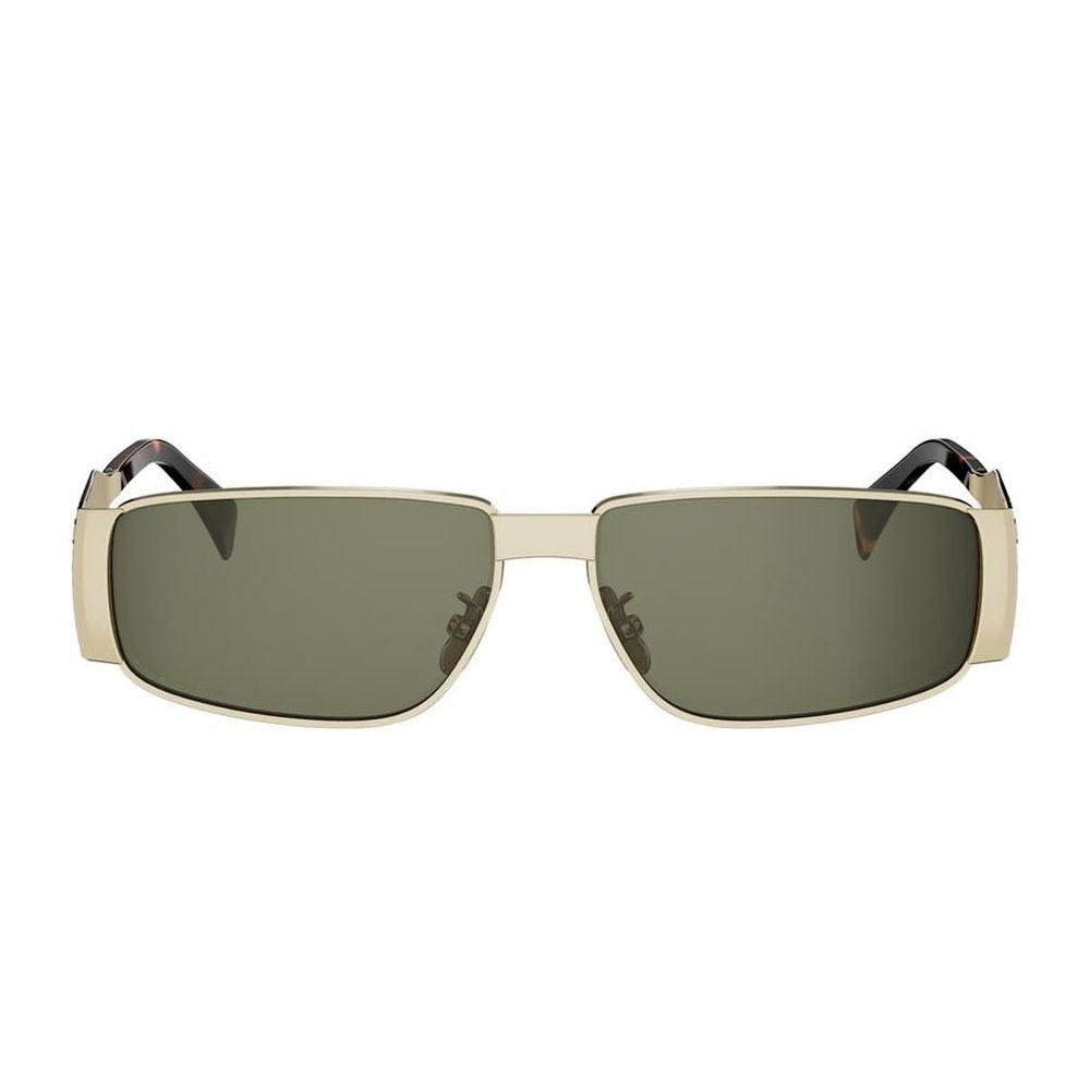 Celine Metal Triomphe Rectangular Metal Frame Sunglasses