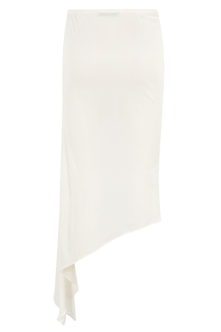 Francesco Murano Midi Skirt With Asymmetrical Pointed Hemline