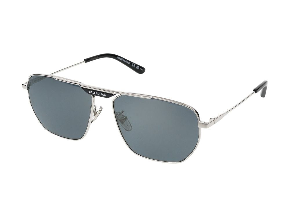 Balenciaga Silver Bb0298sa Metal Frame Sunglasses