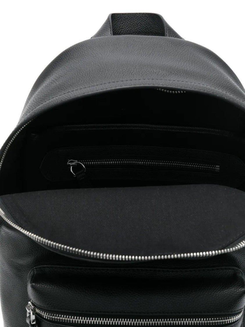 Polo Ralph Lauren Large Dome-Shaped Backpack In Smooth Leather