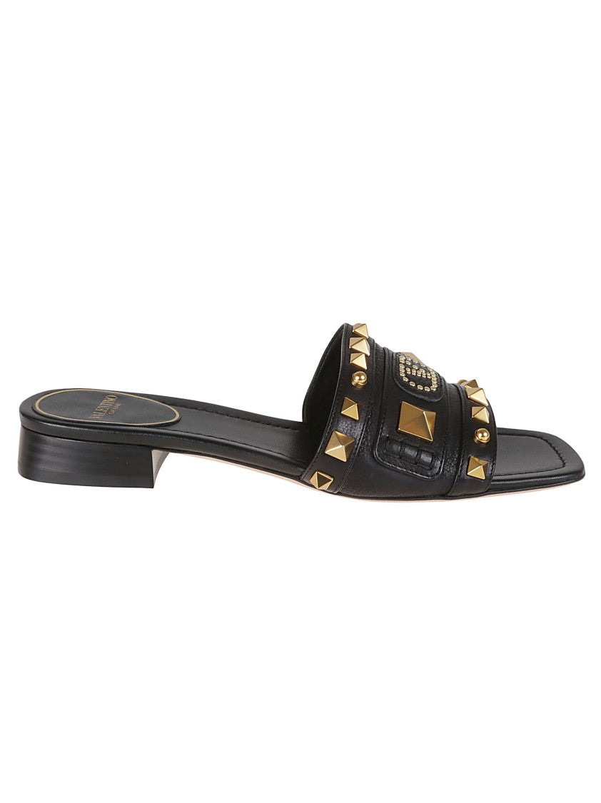 Valentino Black Vg Plaster Caster T. 20 Slide