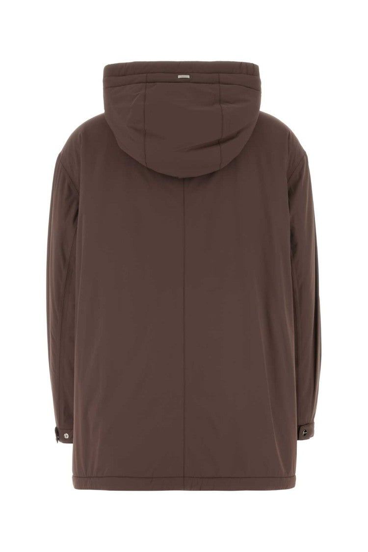 Herno Brown Stretch Nylon Jacket