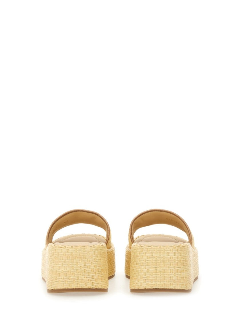 Fendi "Fendi Sunshine" Flatform Slide Sandal
