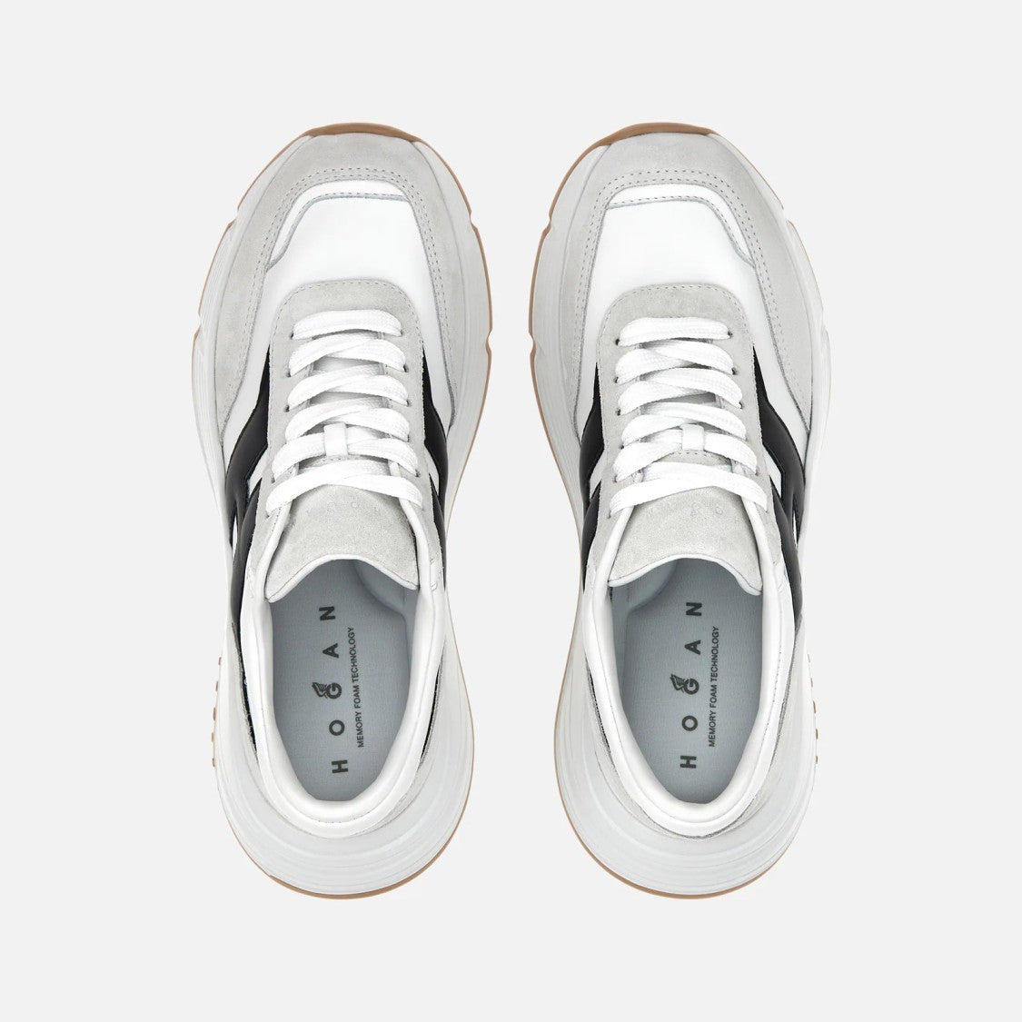 Hogan Sole White And Light Grey Hogan Sneakers