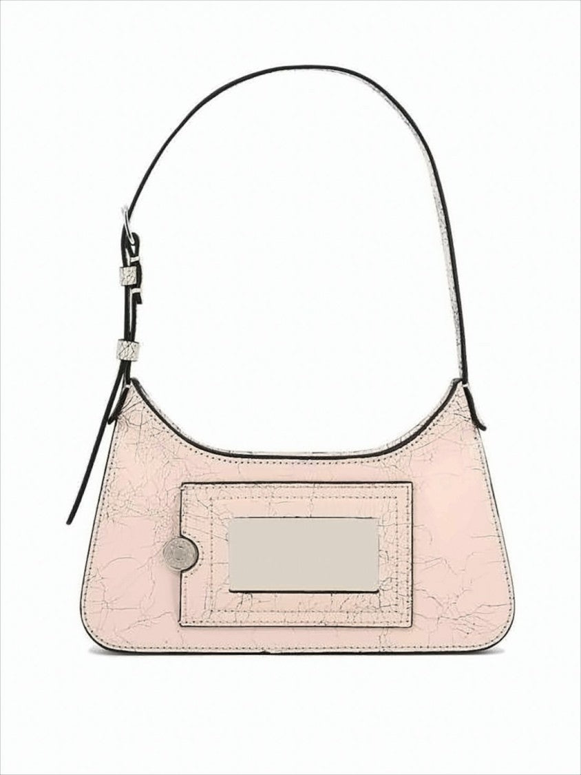 Acne Studios Textured Leather Shoulder Bag With Adjustable Strap