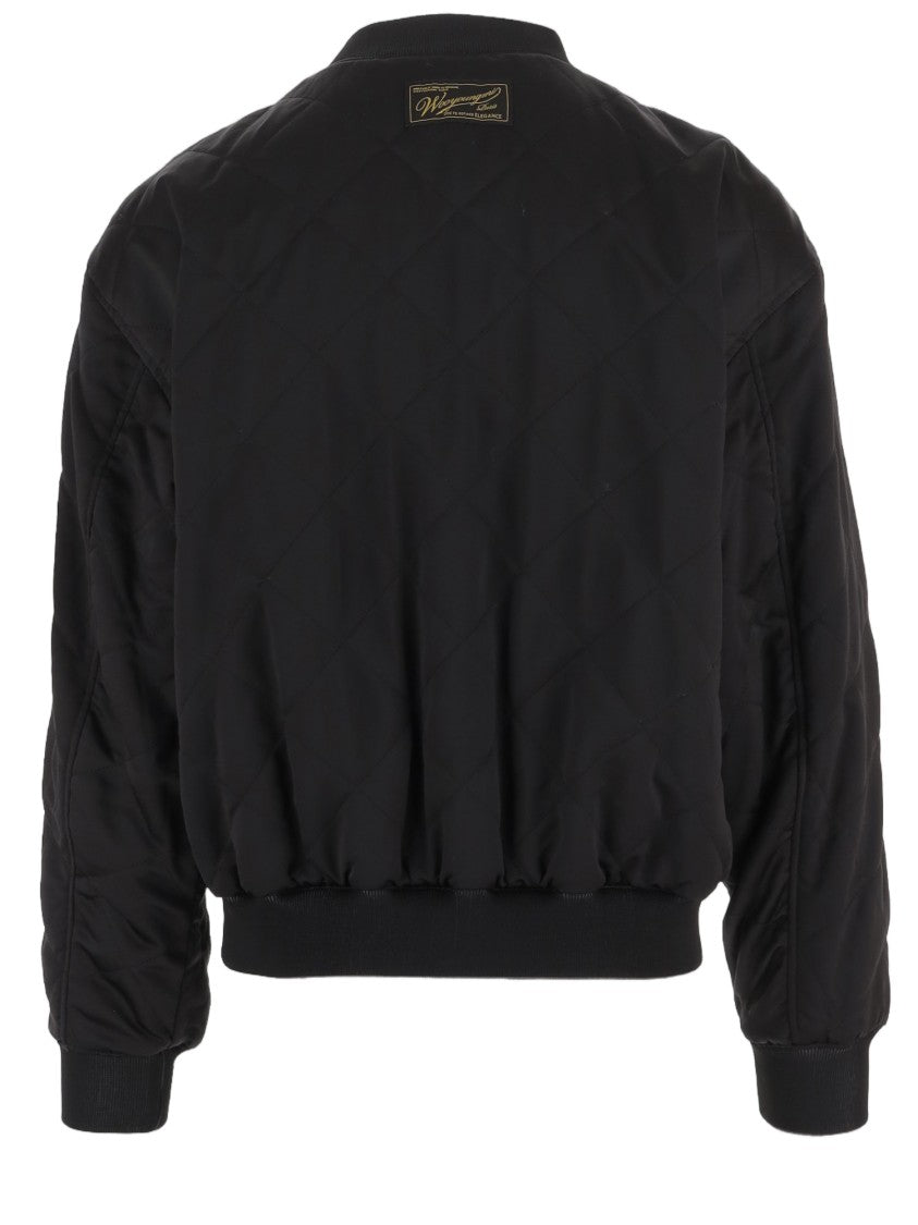 Wooyoungmi Reversible Cupro And Nylon Jacket With Quilted Texture