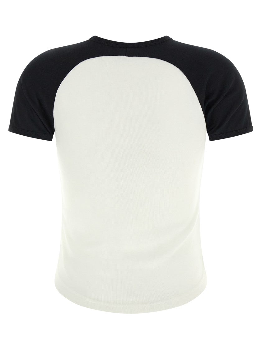Courrèges 'Circle Contrast' T-Shirt