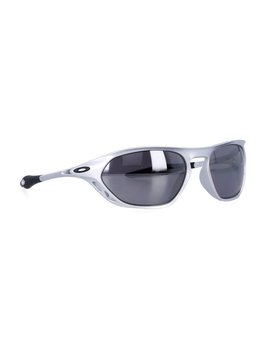 Oakley Cage Jacket Futuristic Silver Frame Sunglasses