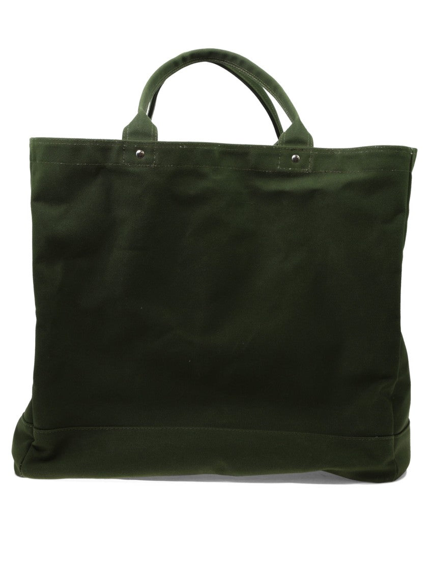 Mountain Research Deep Green Cotton Tote With Graphic Print
