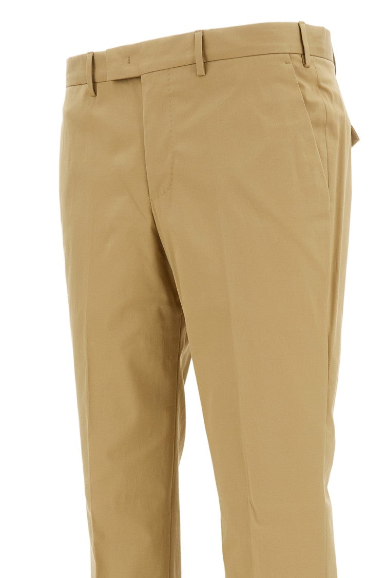 Pt01 Tailored Slim-Fit Trousers In Lightweight Stretch Cotton Gabardine