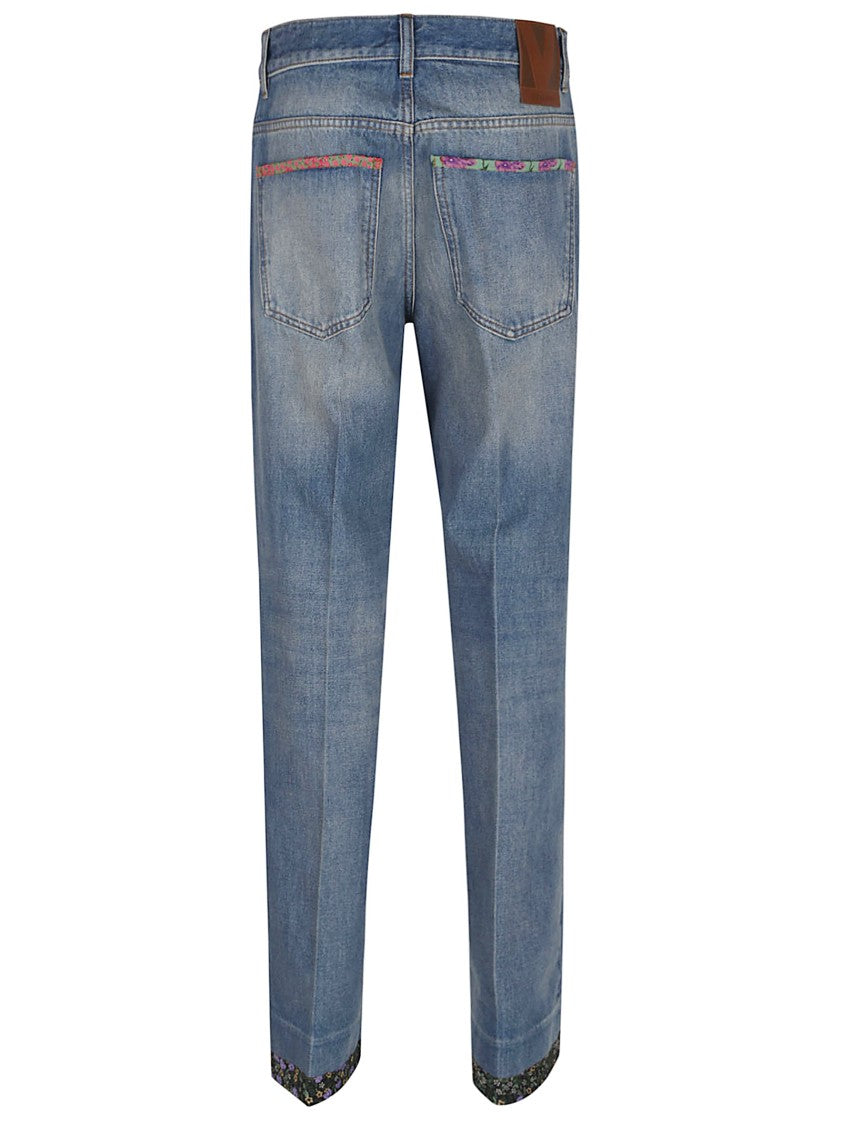 Valentino Garavani Medium Blue High-Waisted Jeans