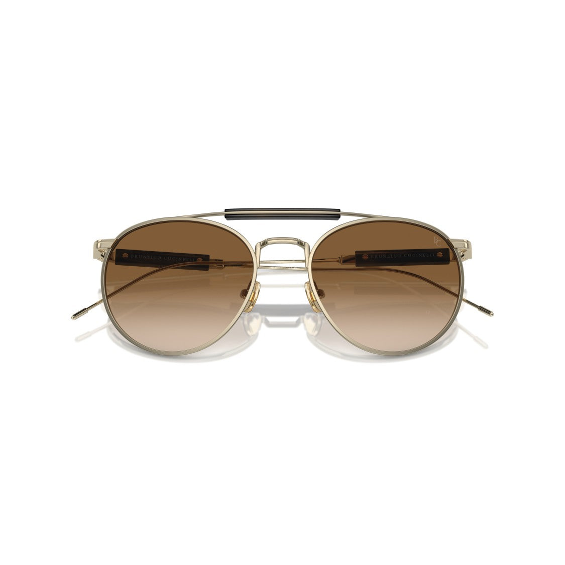 Brunello Cucinelli 0Bc2004st Titanium Frame Sunglasses With Double Bridge