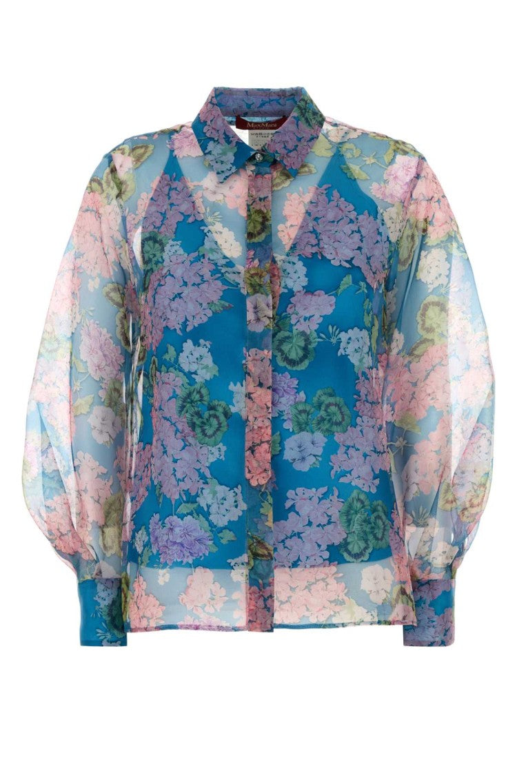 Mm Studio Printed Organza Barnaba Shirt