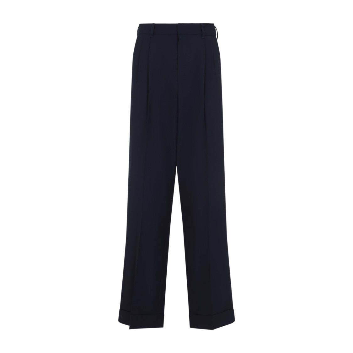 Casablanca High-Waisted Wide-Leg Trousers In Luxurious Virgin Wool