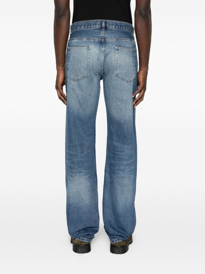 A.P.C. Blue Five Pocket Cotton Jeans