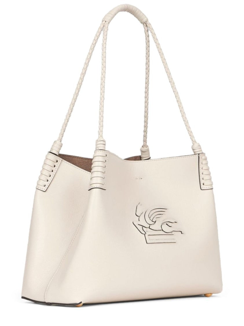 Etro Libra Vitello Leather Braided Tote Bag