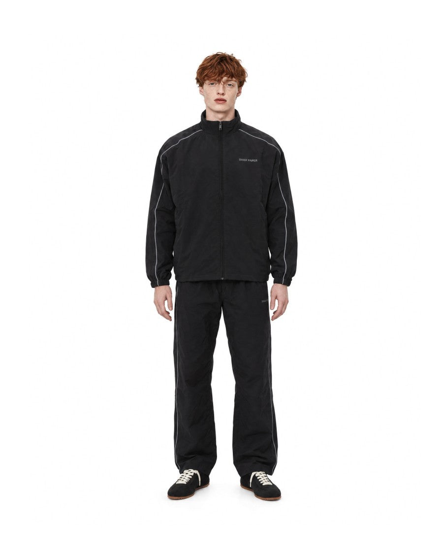 Daily Paper Black Nylon Profilato Technical Zip Sweatshirt