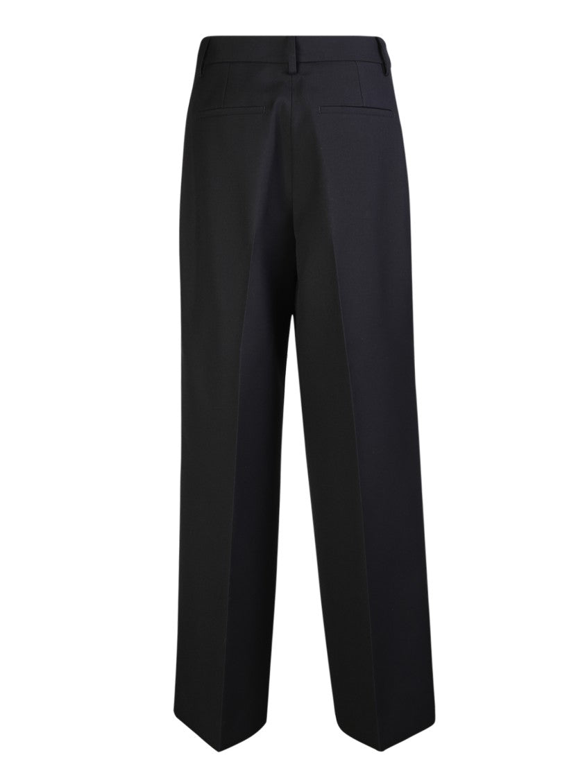 Burberry Black Wide Leg Trousers