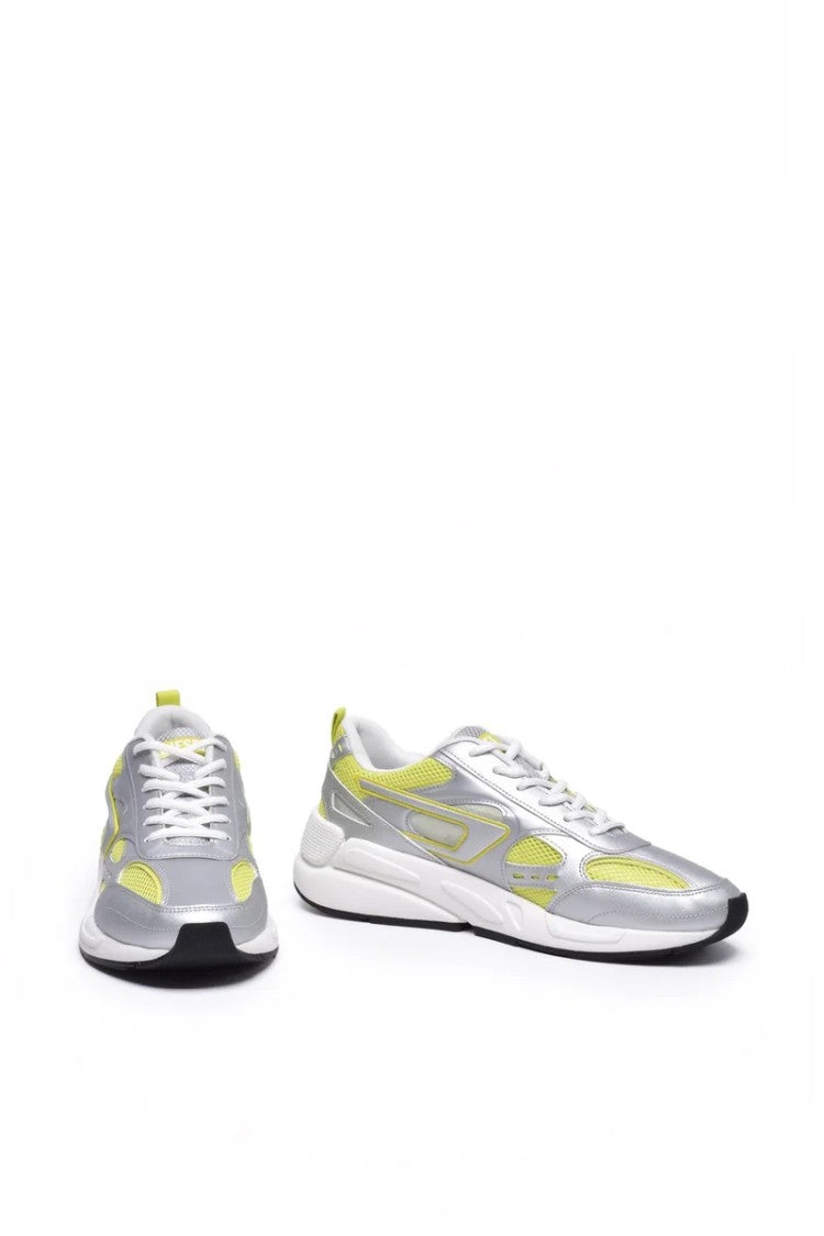 Diesel Grey/Yellow Other Fibers Rubber Men's Sneakers