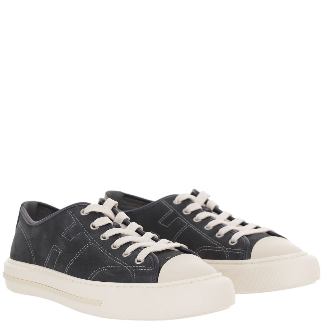 Hogan Blue White Rebel Front Lacing Leather Sneakers