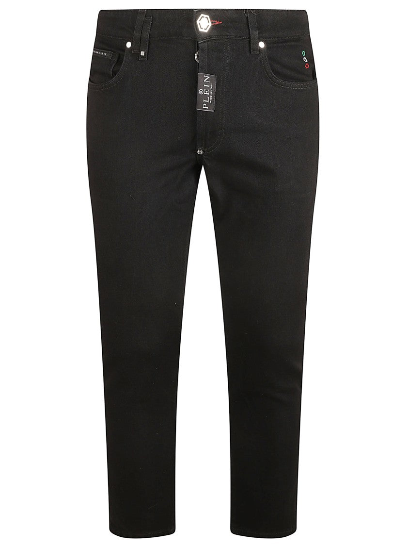 Philipp Plein Slim Fit Black Denim Jeans