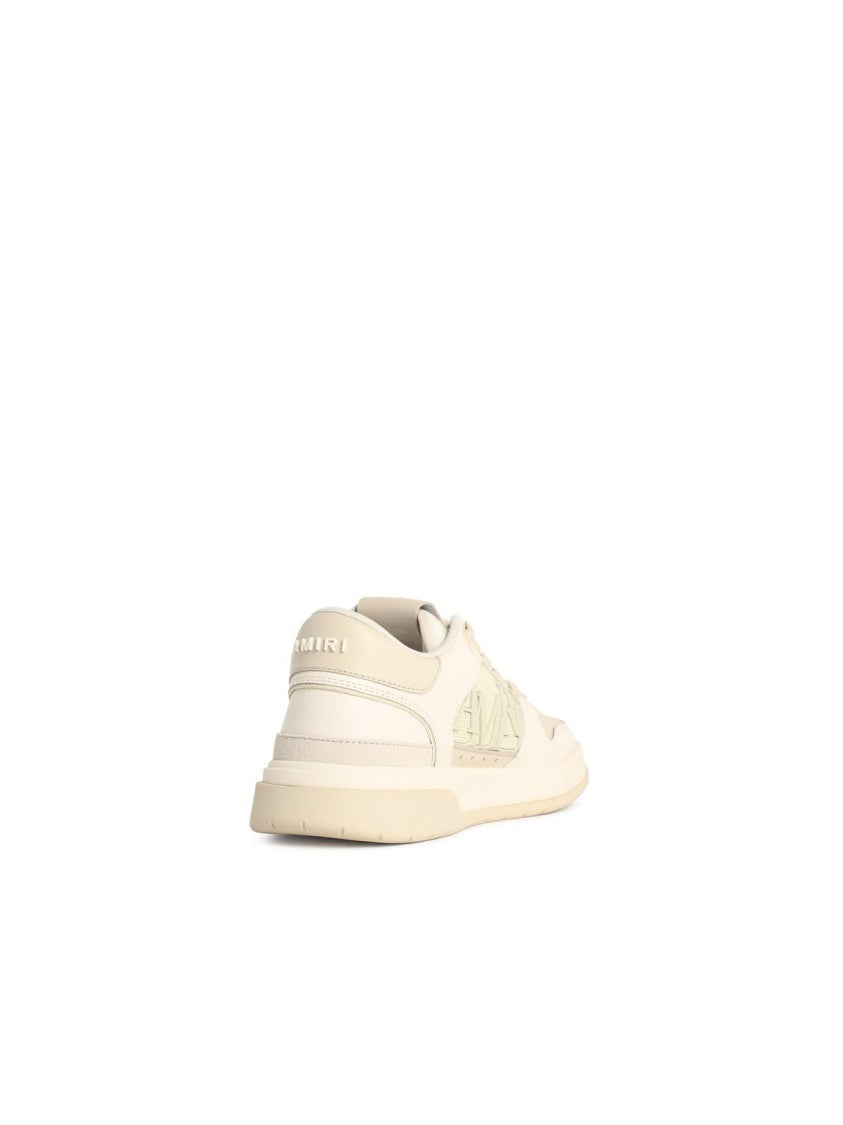 Amiri 'Classic Low' Sneakers In Alabaster White Leather Blend