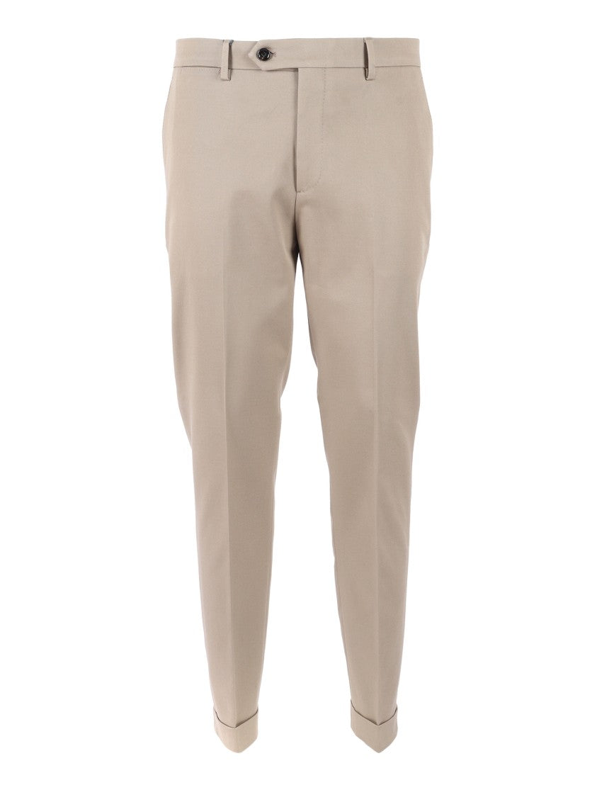 Berwich Tailored Slim-Fit Trousers With Cuffed Hem