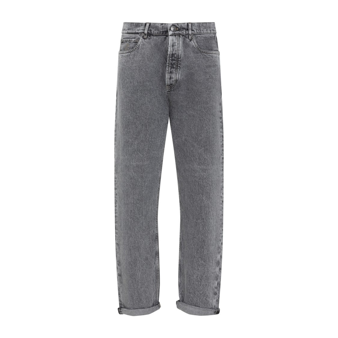 Brunello Cucinelli Grey Cotton Jeans