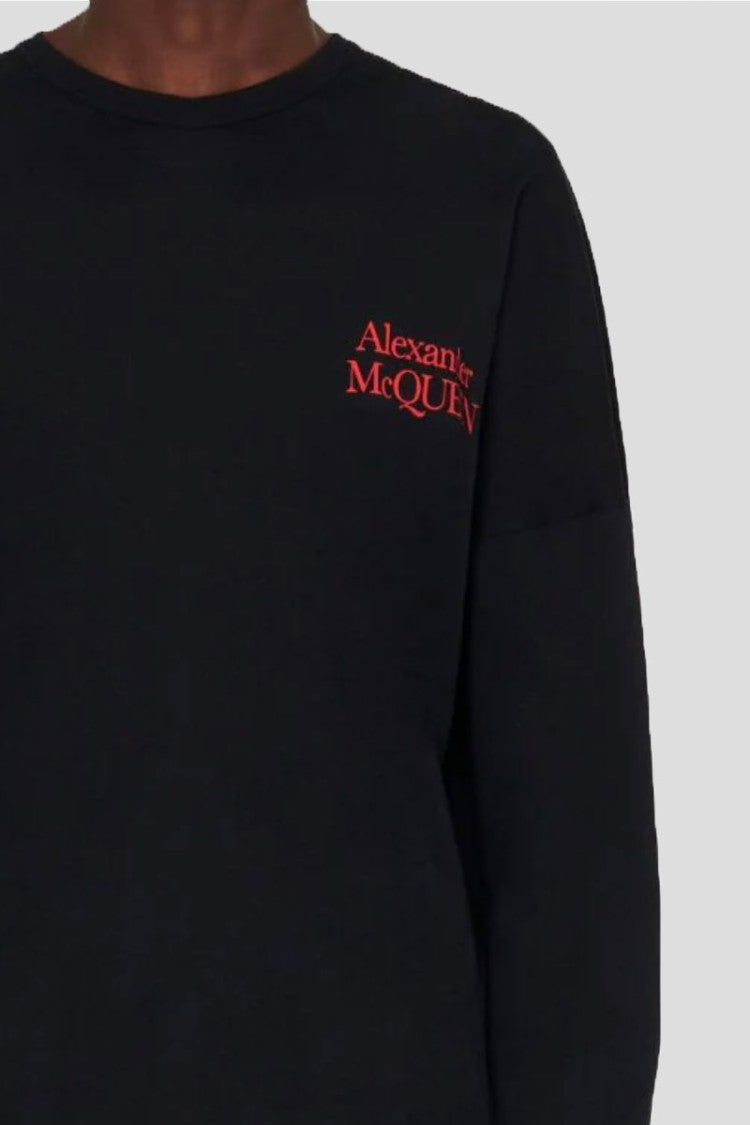 Alexander Mcqueen Logo-Print Long-Sleeved Sweatshirt