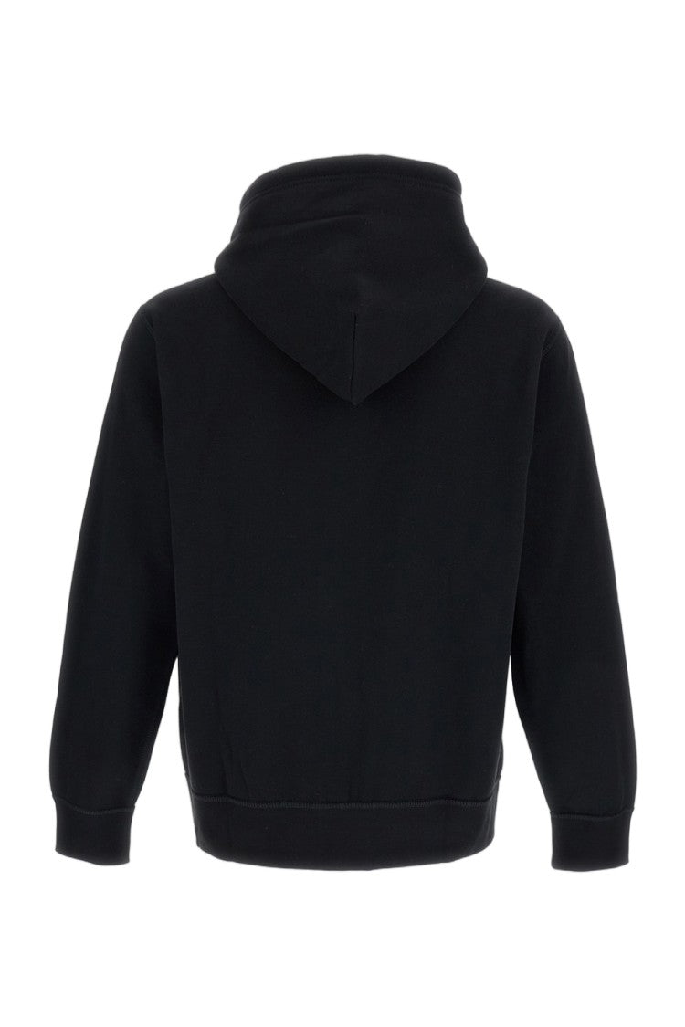 Polo Ralph Lauren Black Cotton-Blend Hoodie With Embroidered Logo