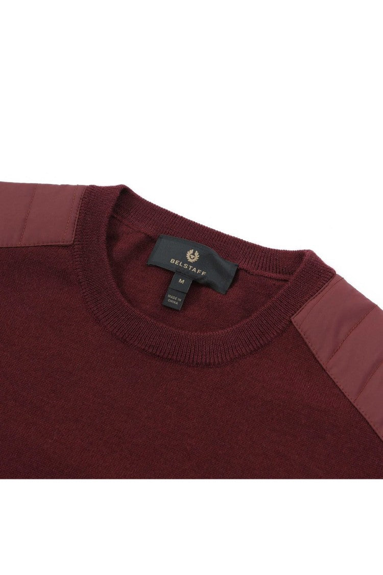Belstaff Burgundy Wool-Blend Sweater