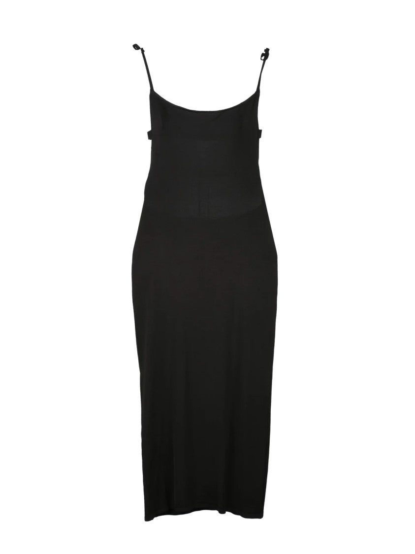 Philosophy Di Lorenzo Serafini Brown Open Back Fluid Viscose Long Dress