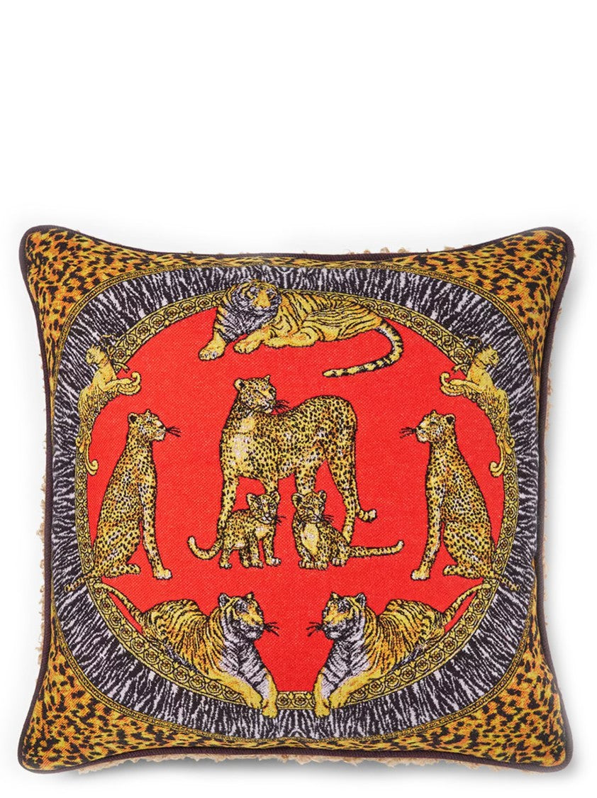 Versace Home Wild Cats Double-Face Cushion