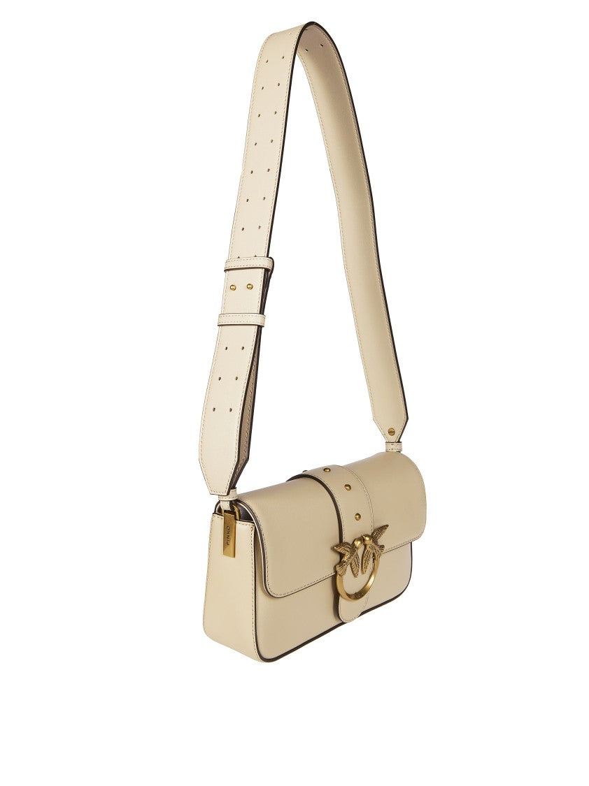 Pinko One Mini Slouchy Smooth Shoulder Bag
