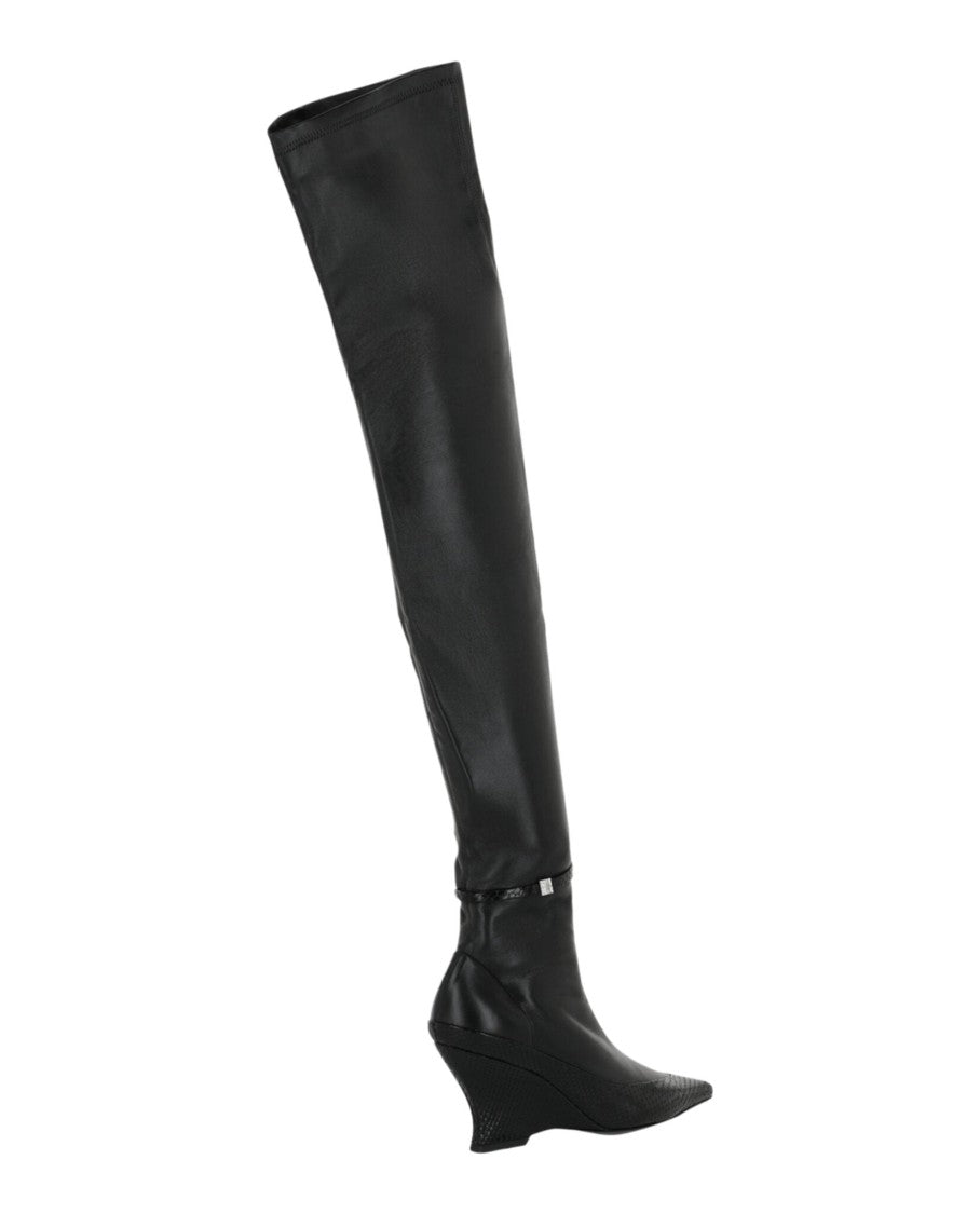 Givenchy Raven Over-The-Knee Boots In Leather