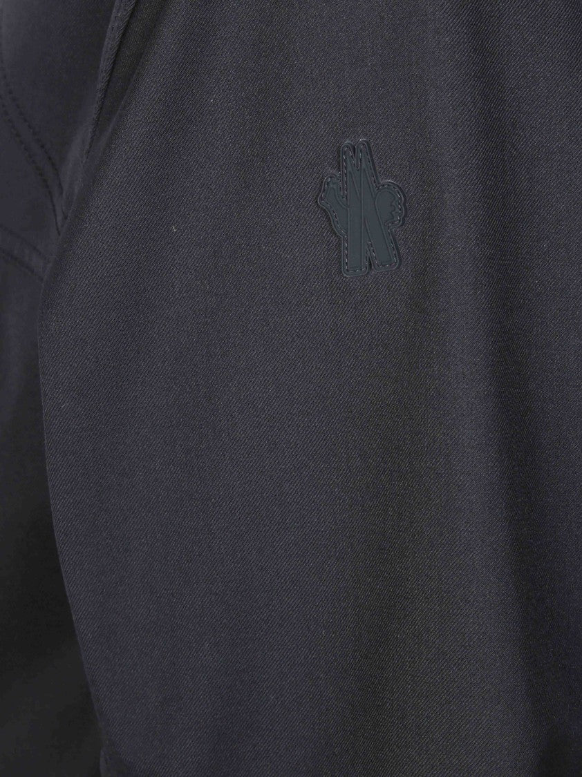 Moncler Grenoble Ardiden Matte Black Hooded Jacket