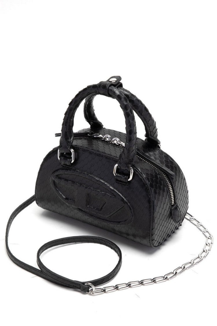 Diesel Black Leather Shoulder Bag