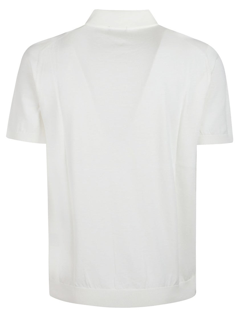 Drumohr Short Sleeve Minimalist Cotton Polo