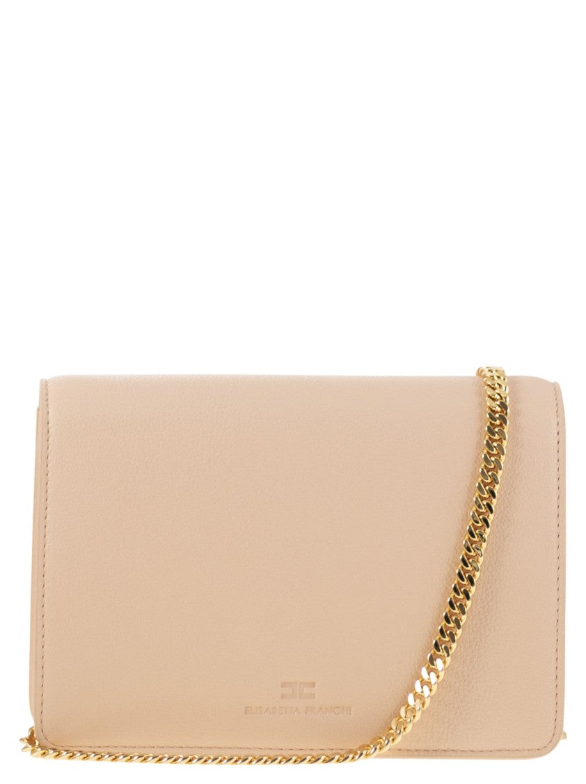 Elisabetta Franchi Shoulder Strap With Groumette Chain