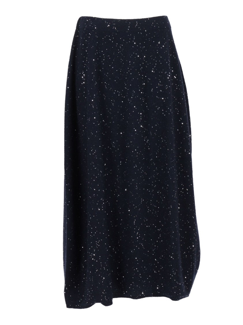 Antonelli Maxi Knitted Skirt With Sequins