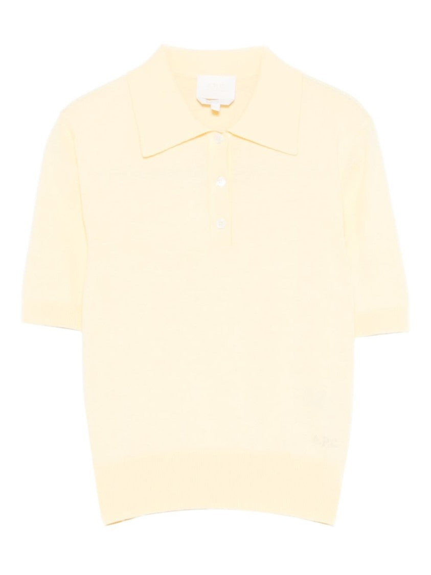 A.P.C. Cropped Polo Shirt With Classic Collar