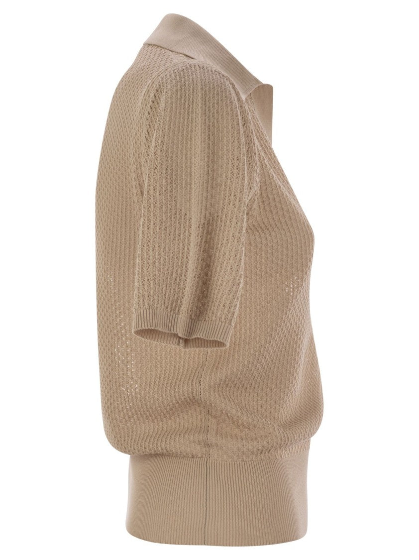 Fabiana Filippi Polo Shirt With Diamond Thread