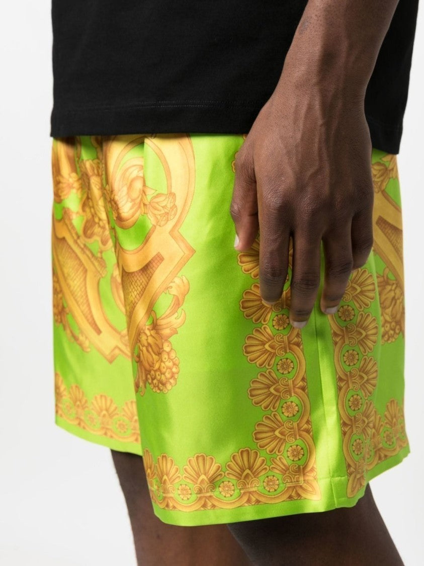 Versace Knee-Length Silk Shorts